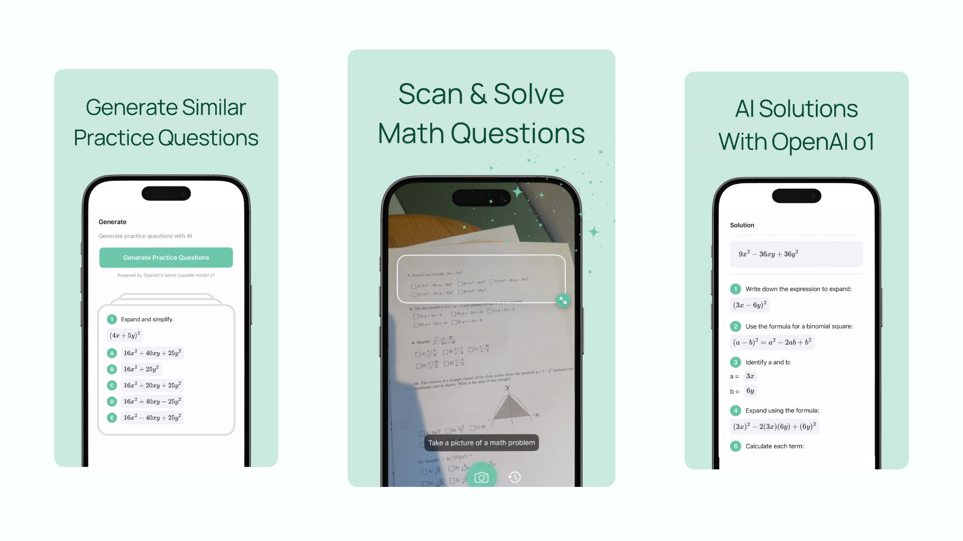 MathHelp screens